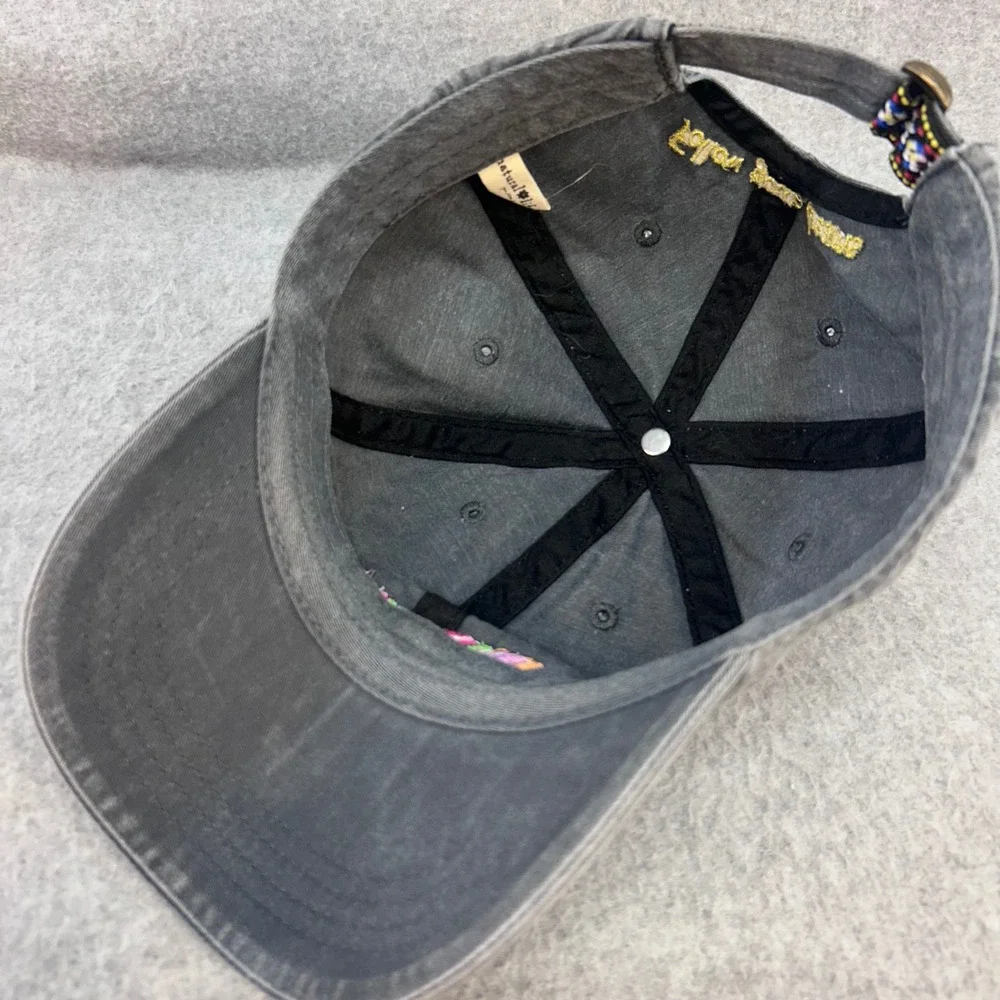 Embroidered Arrow Womens Gray Natural Life Hat Follow Your Dreams OSFM